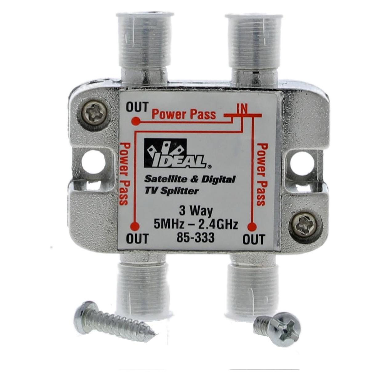 Divisor de Cable Digital 3 Vías IDEAL 85-333 2.4 GHz