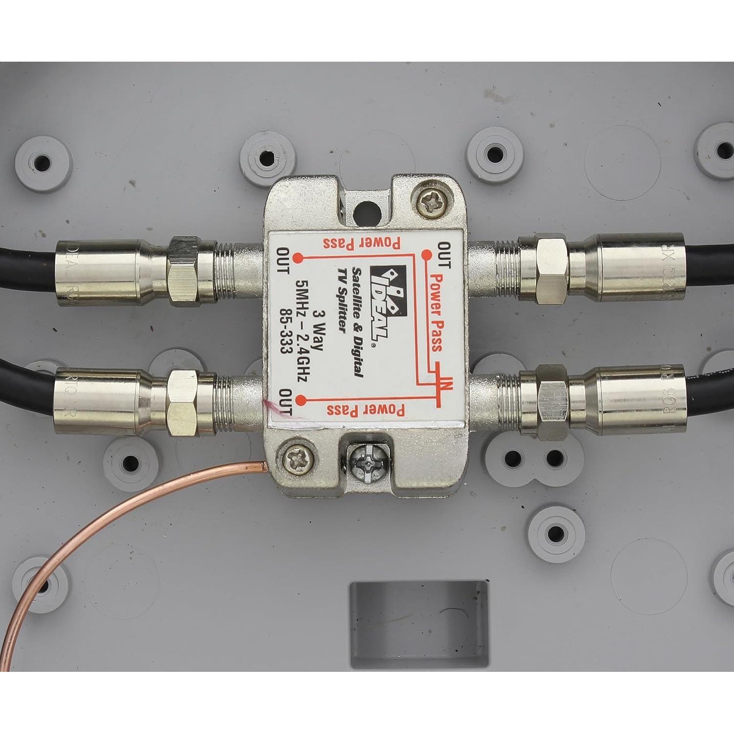 Divisor de Cable Digital 3 Vías IDEAL 85-333 2.4 GHz