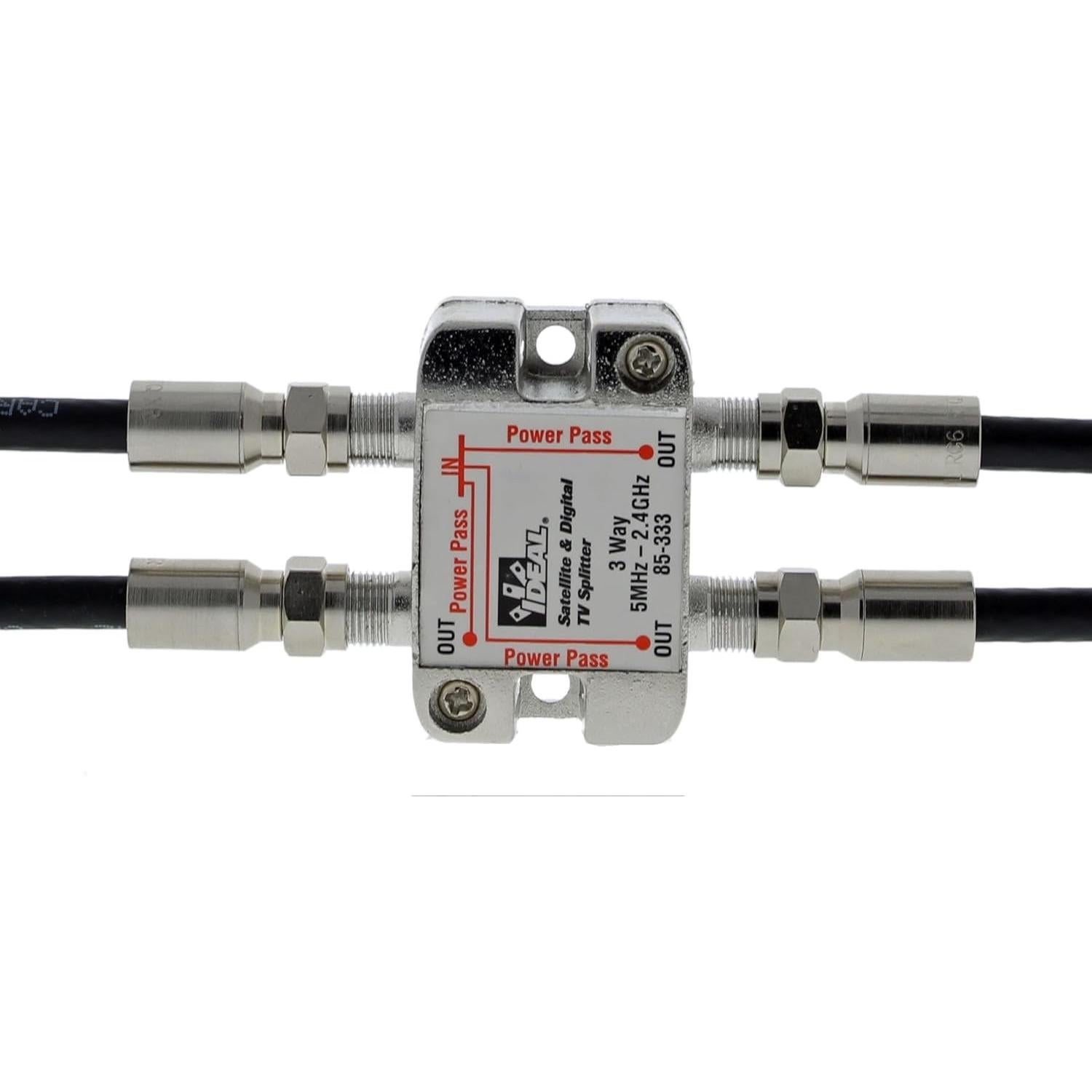 Divisor de Cable Digital 3 Vías IDEAL 85-333 2.4 GHz