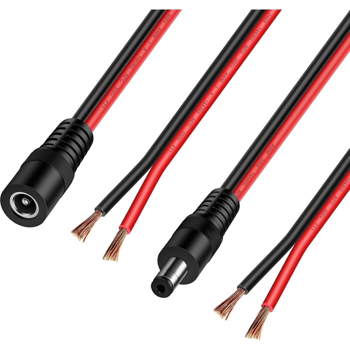 Divisor de Alimentación DC 5.5mm iGreely 1Hembra 2Machos 45cm