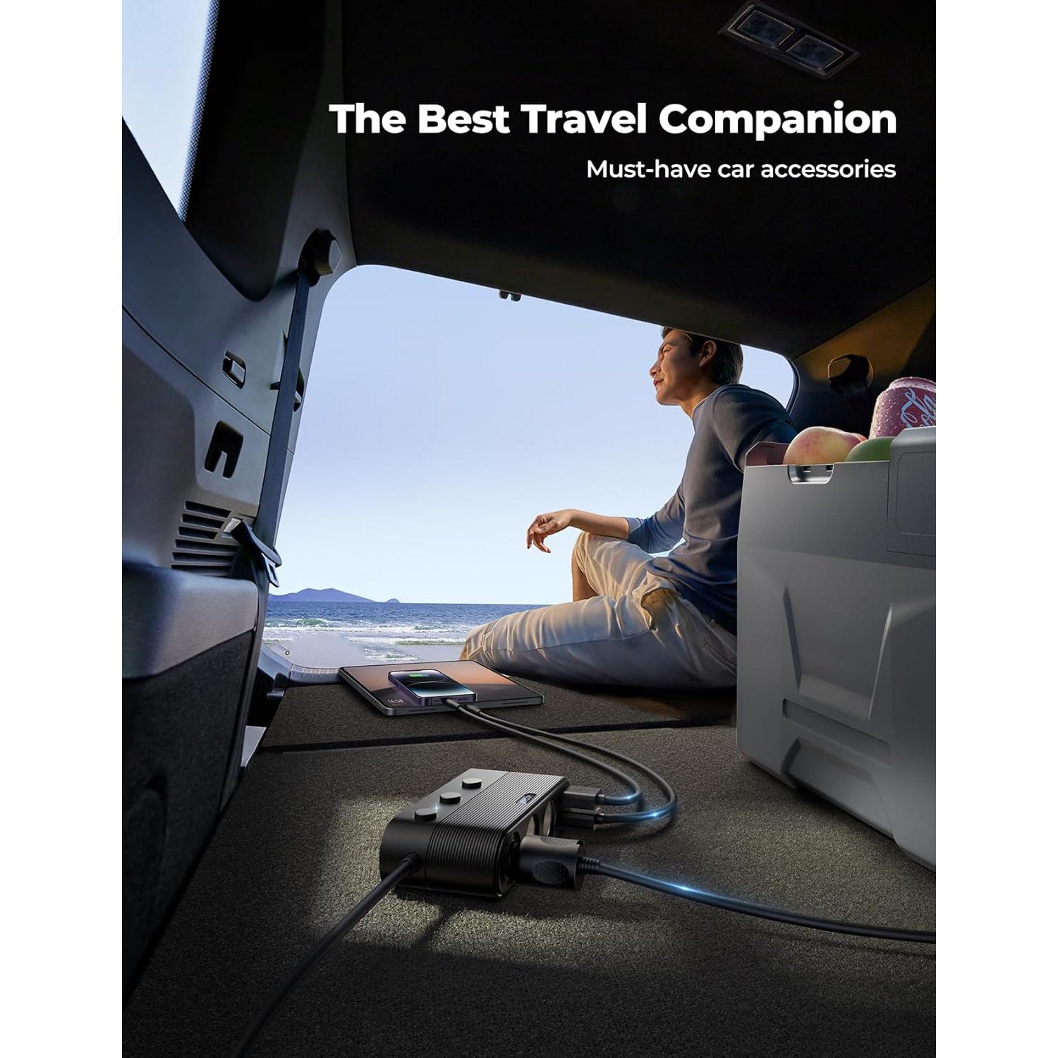 Adaptador de Encendedor de Cigarrillos JOYROOM 179W Carga Rápida