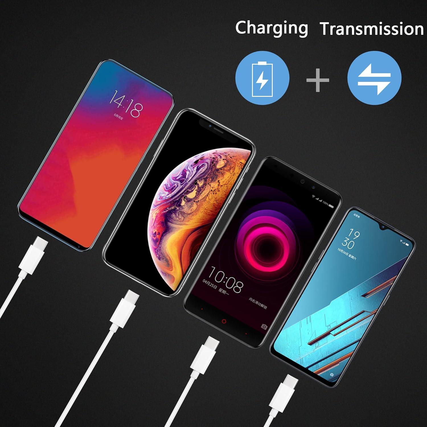 Cable Divisor USB C 4 en 1 GELRHONR 0.5M Blanco