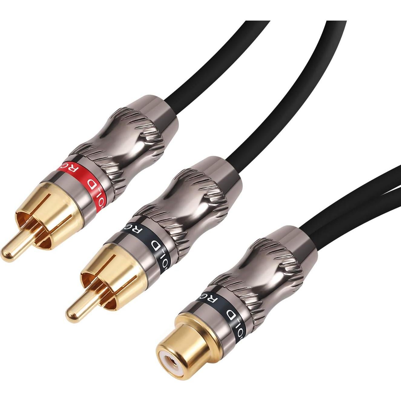 Cable Divisor RCA Femenino a Doble Masculino Devinal 25 cm