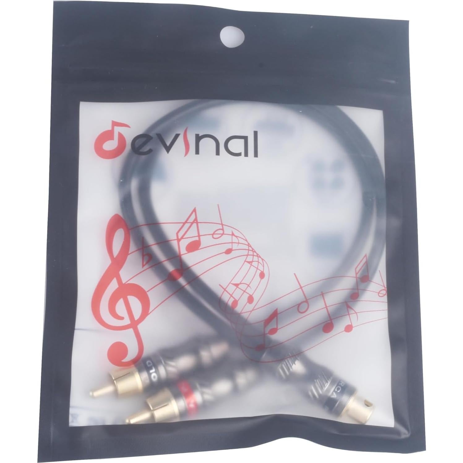 Cable Divisor RCA Femenino a Doble Masculino Devinal 25 cm