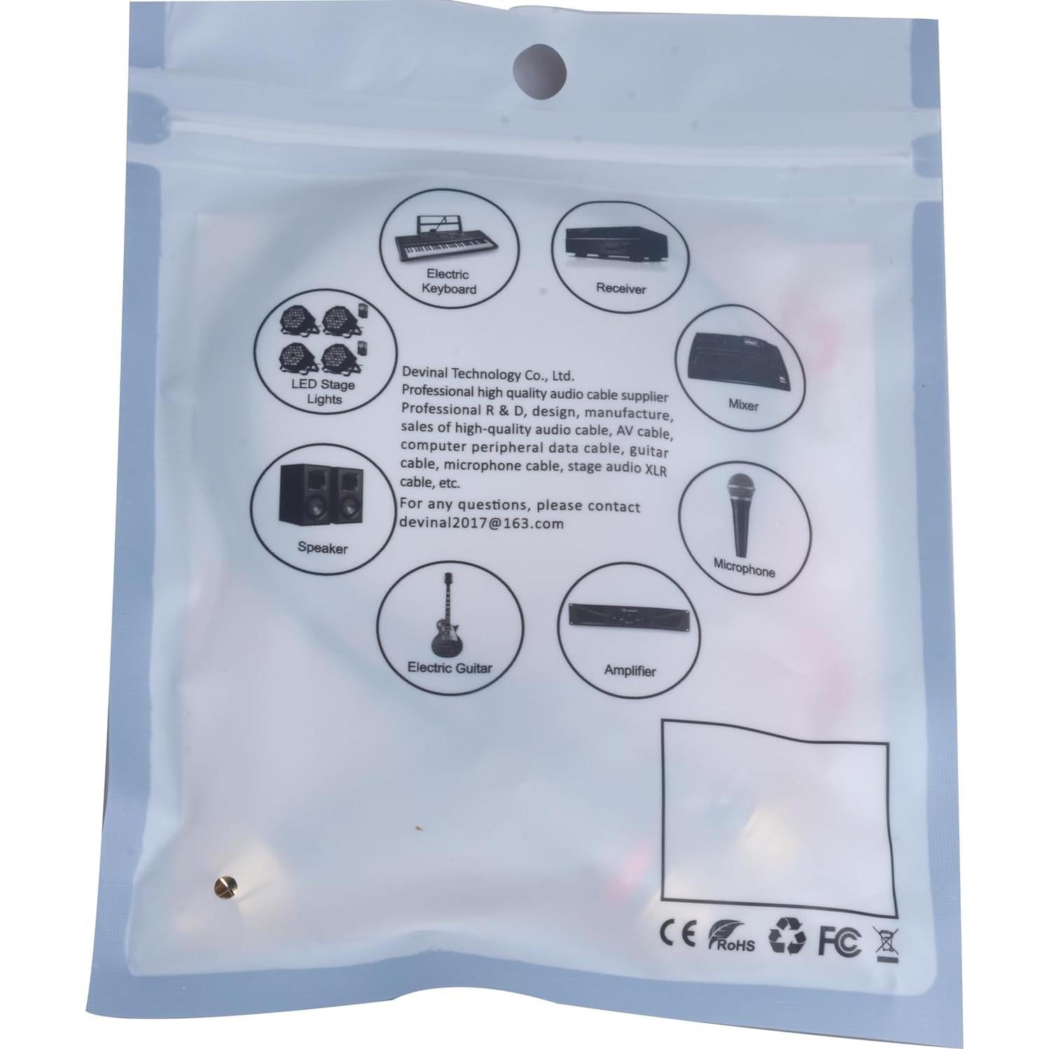 Cable Divisor RCA Femenino a Doble Masculino Devinal 25 cm