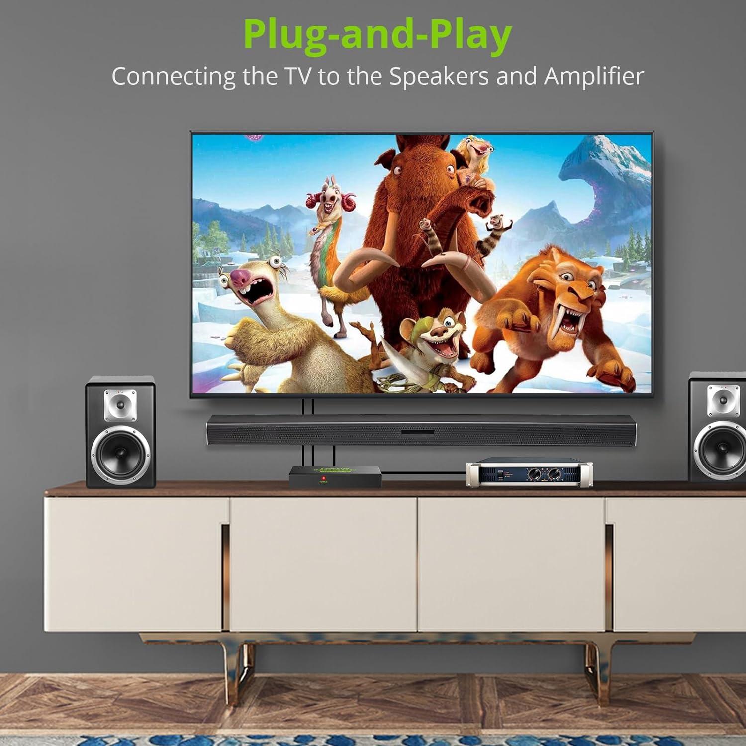 Divisor Óptico Digital 1x4 LiNKFOR SPDIF Toslink Aluminio