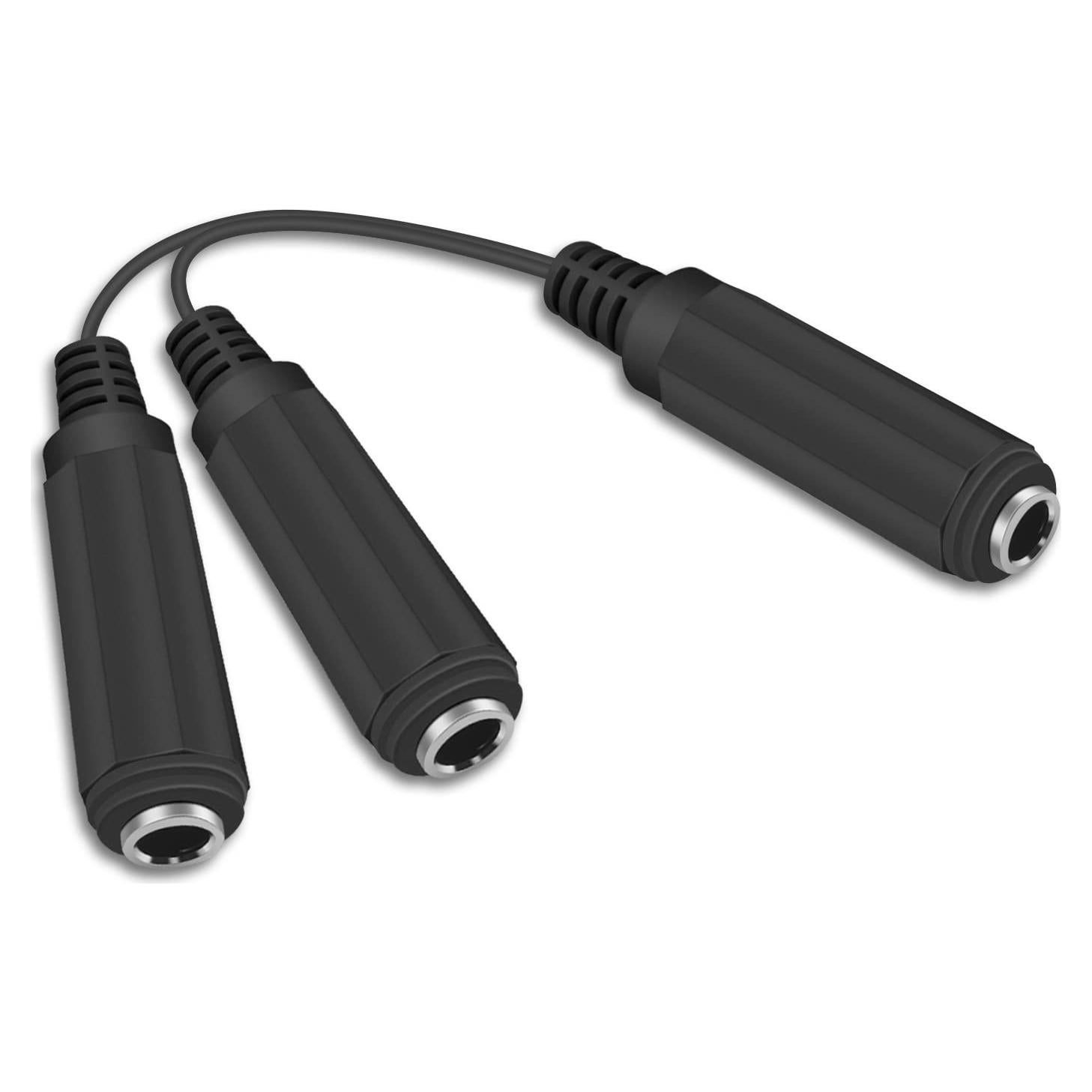 Cable divisor Y de guitarra Duttek 6.35mm 20cm mono TS