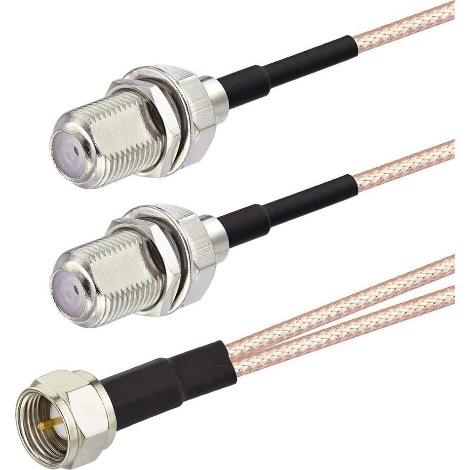 Divisor Coaxial F-Type 75Ohm Superbat 3 Vías 15cm Paquete 2