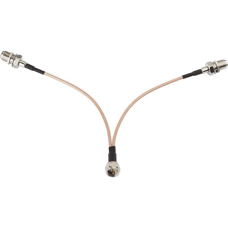 Divisor Coaxial F-Type 75Ohm Superbat 3 Vías 15cm Paquete 2