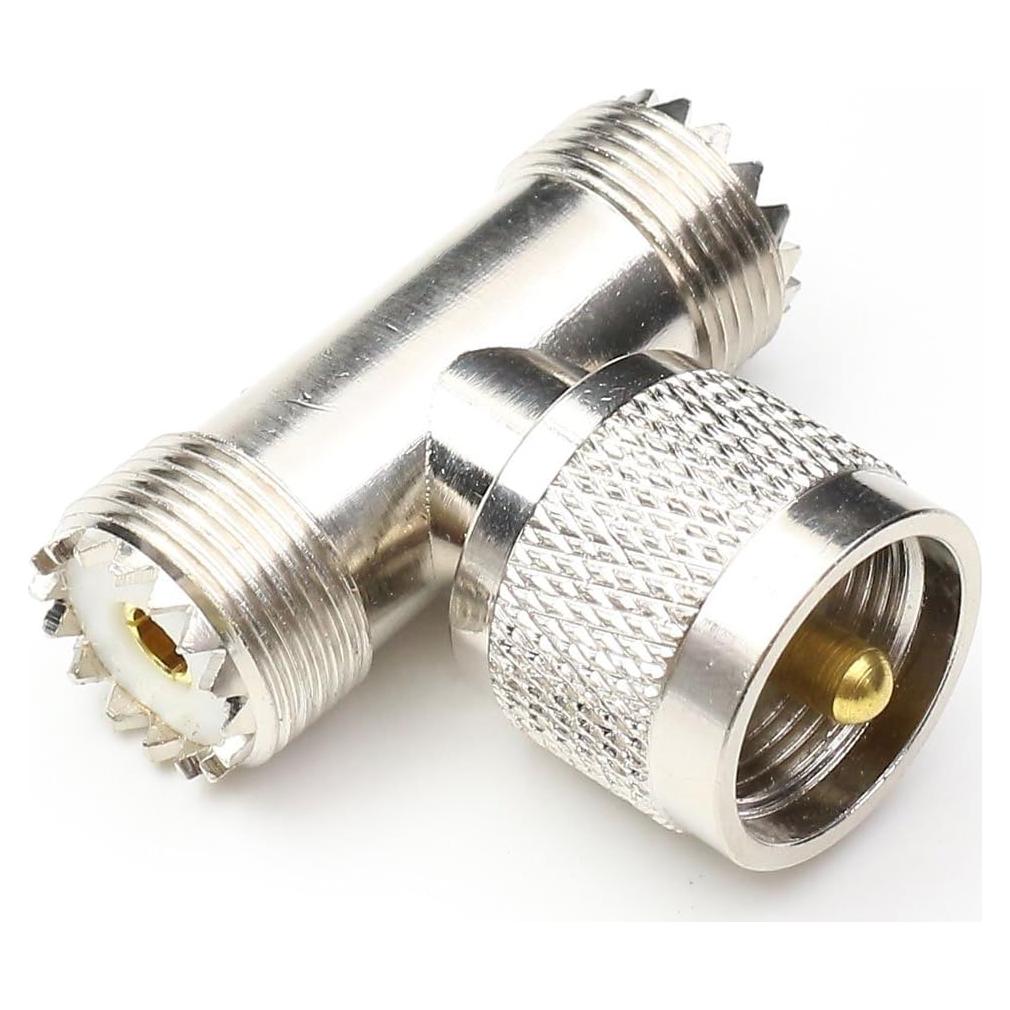 Conectores Tee UHF Macho a Hembra ANHAN PL259 3 Vías