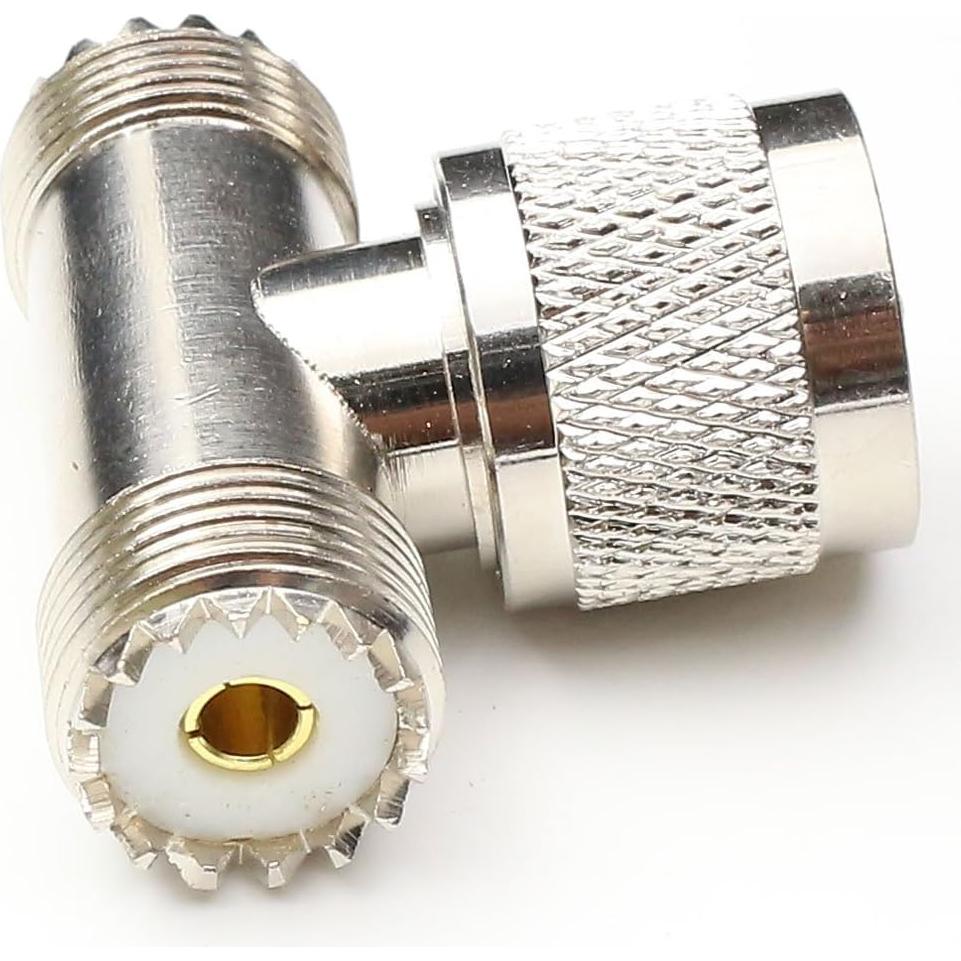 Conectores Tee UHF Macho a Hembra ANHAN PL259 3 Vías