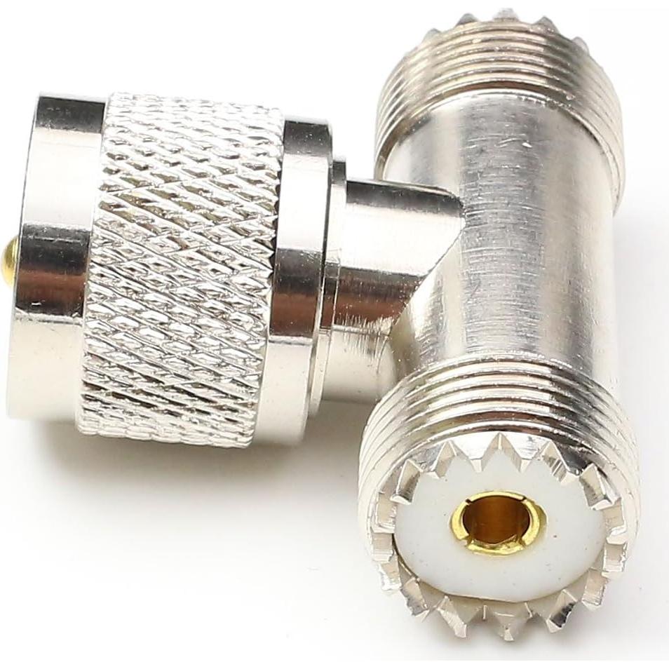 Conectores Tee UHF Macho a Hembra ANHAN PL259 3 Vías