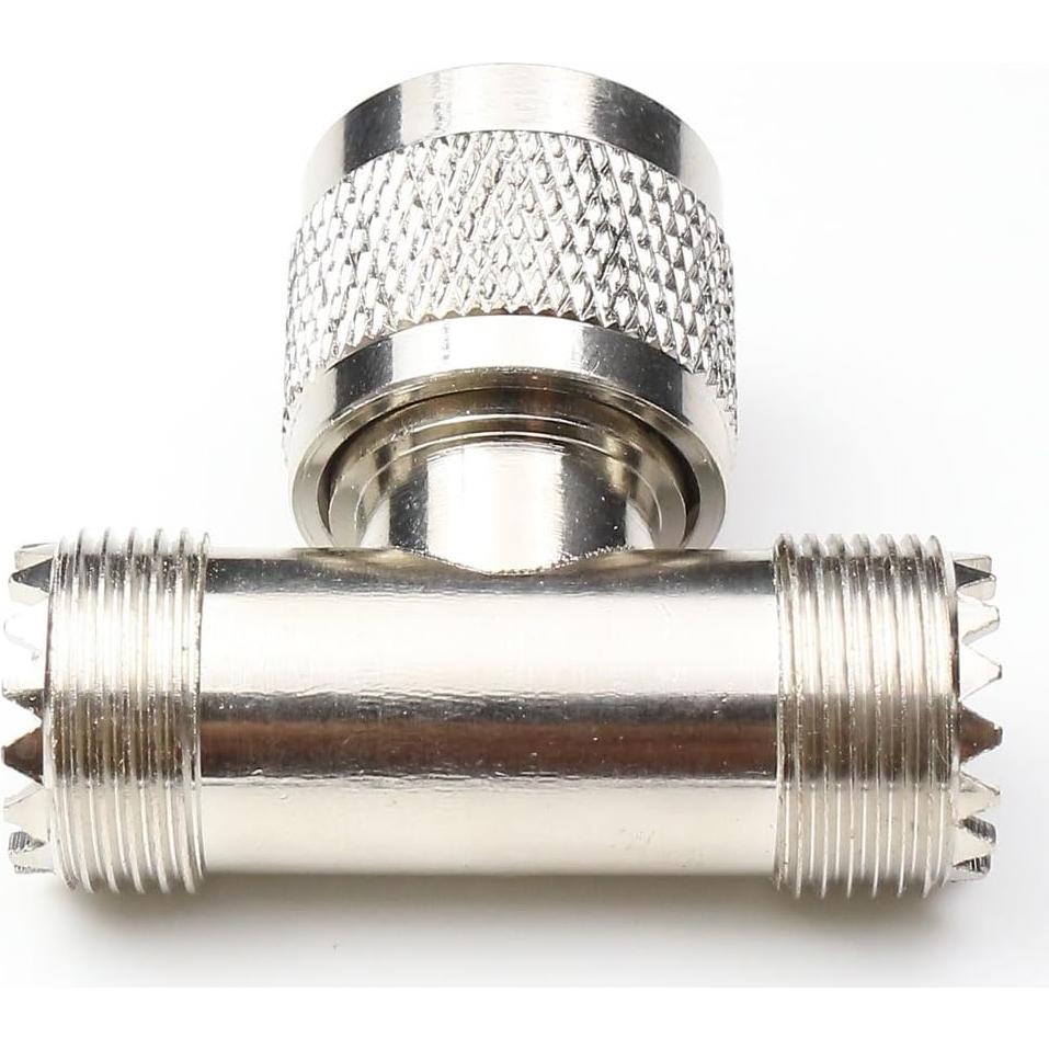 Conectores Tee UHF Macho a Hembra ANHAN PL259 3 Vías