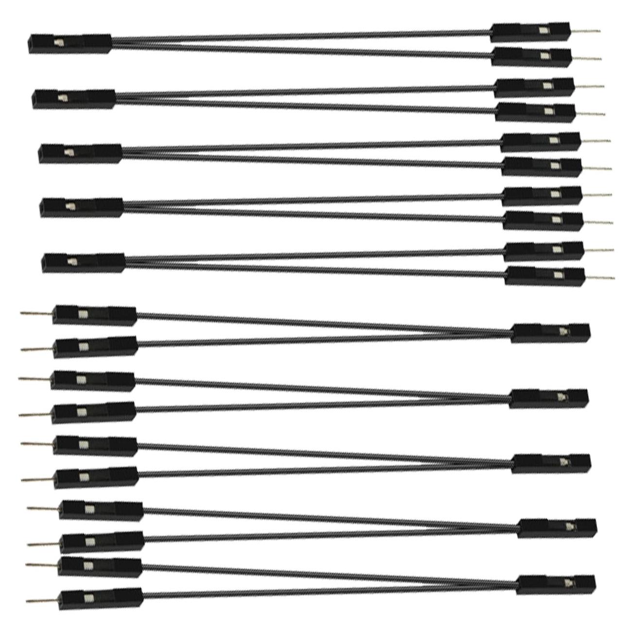 Cables Jumper Dupont 2 Pines 2.54mm TAODAN - 10 Piezas