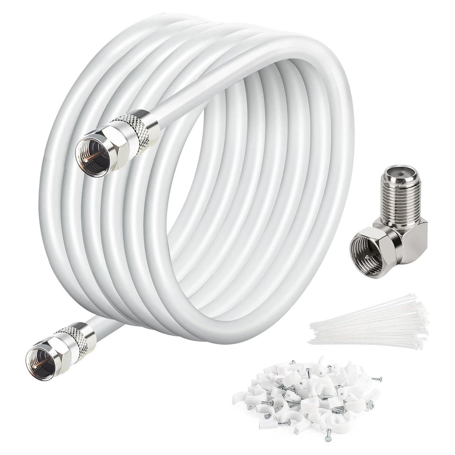 Cable Coaxial RG6 Elecan 7.62m Blindado Cuádruple 3GHz