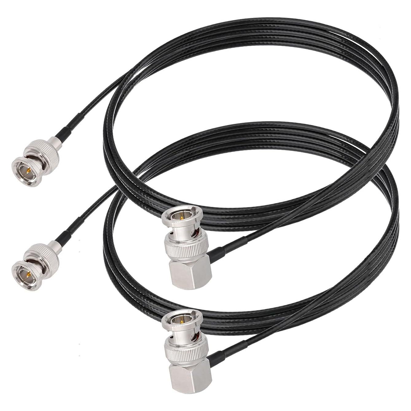 Cable SDI Yuslao BNC Macho a Ángulo Recto 1.83m 75 Ohm (2-Pack)