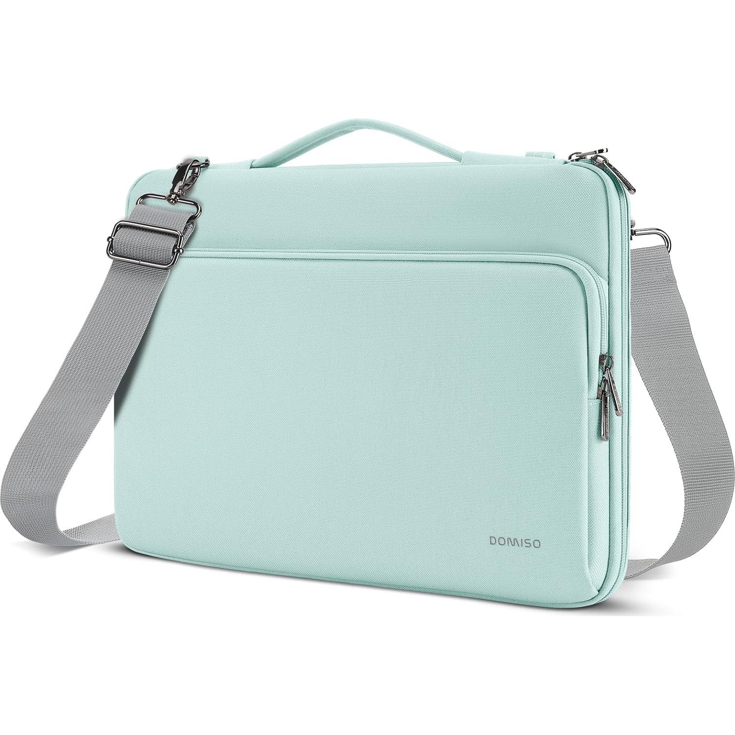 Funda para Laptop 14" DOMISO Impermeable Verde Menta Acolchada