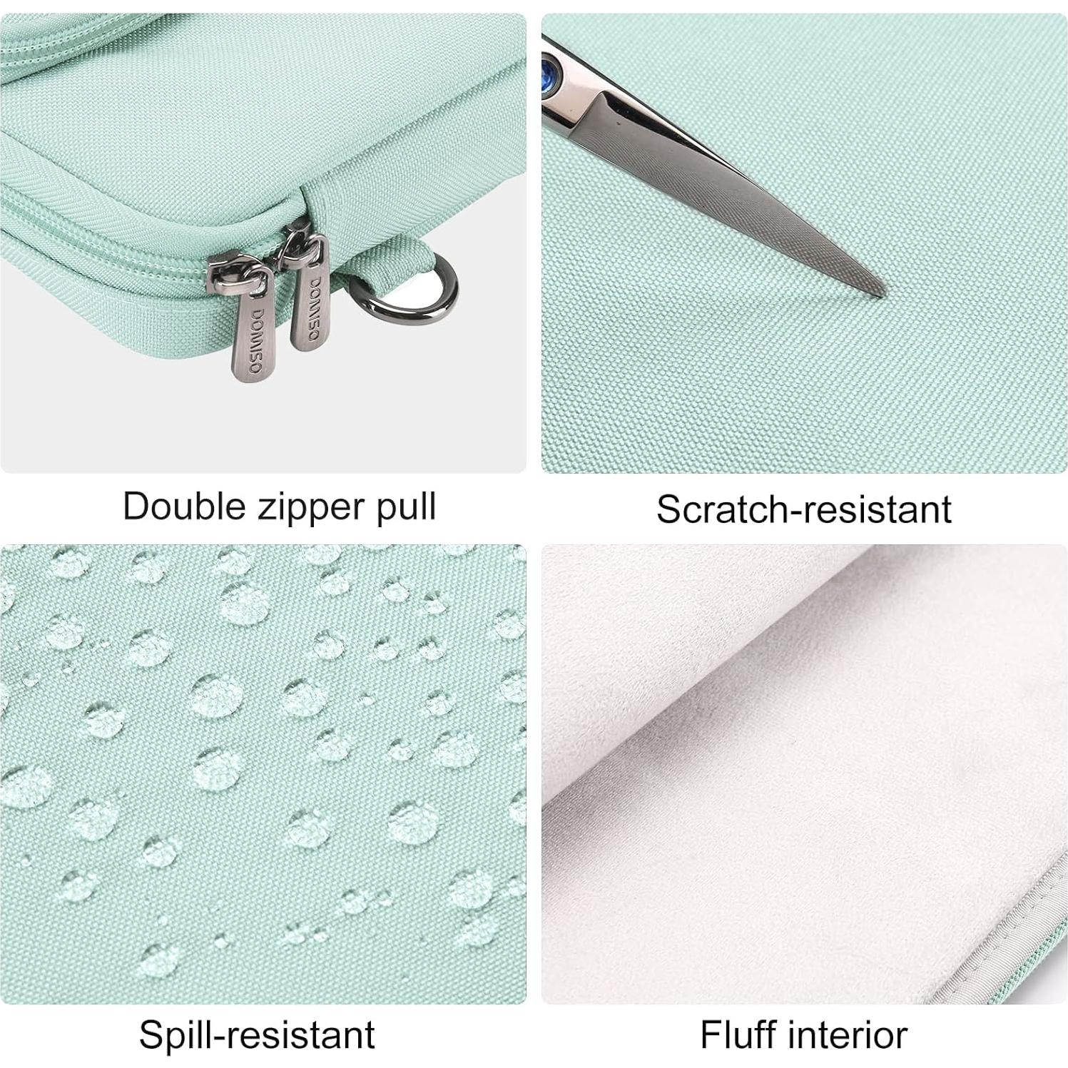 Funda para Laptop 14" DOMISO Impermeable Verde Menta Acolchada