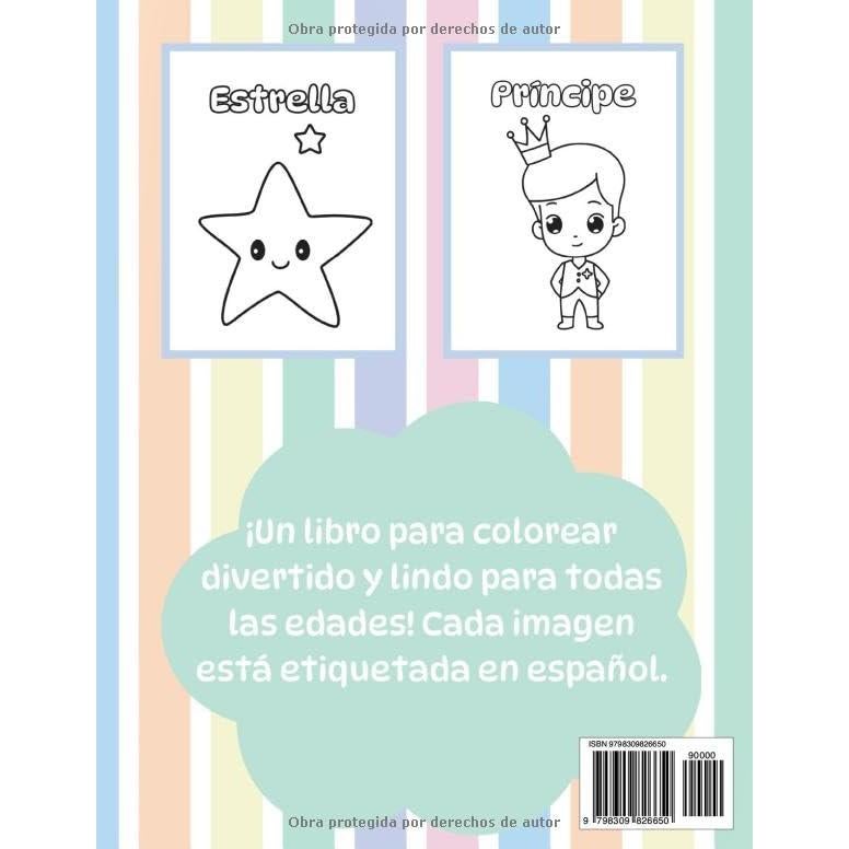 Grande y Sencillo Libro de Colorear: Lindas y divertida páginas de colorear para todas las edades (Spanish Edition)