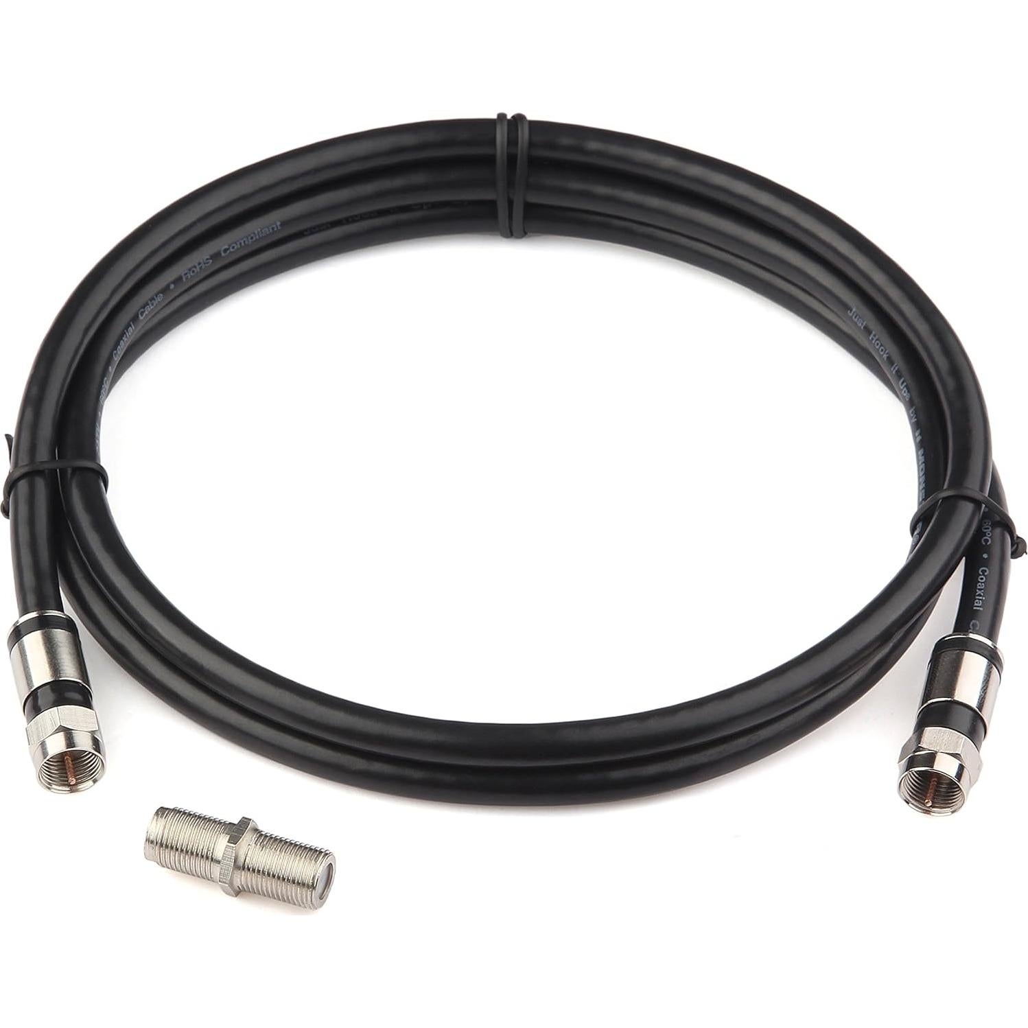 Cable Coaxial GTOTd 1.22m Tipo F Hembra a Hembra 75 Ohm