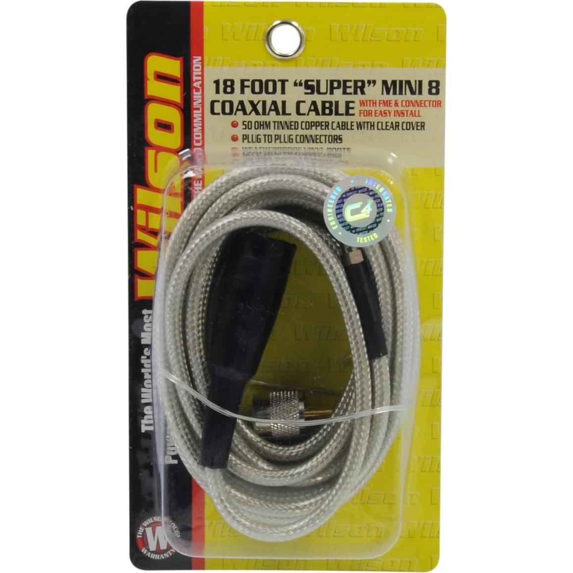 Cable Coaxial Wilson 305-830 de 5.49m con Conectores PL-259/FME