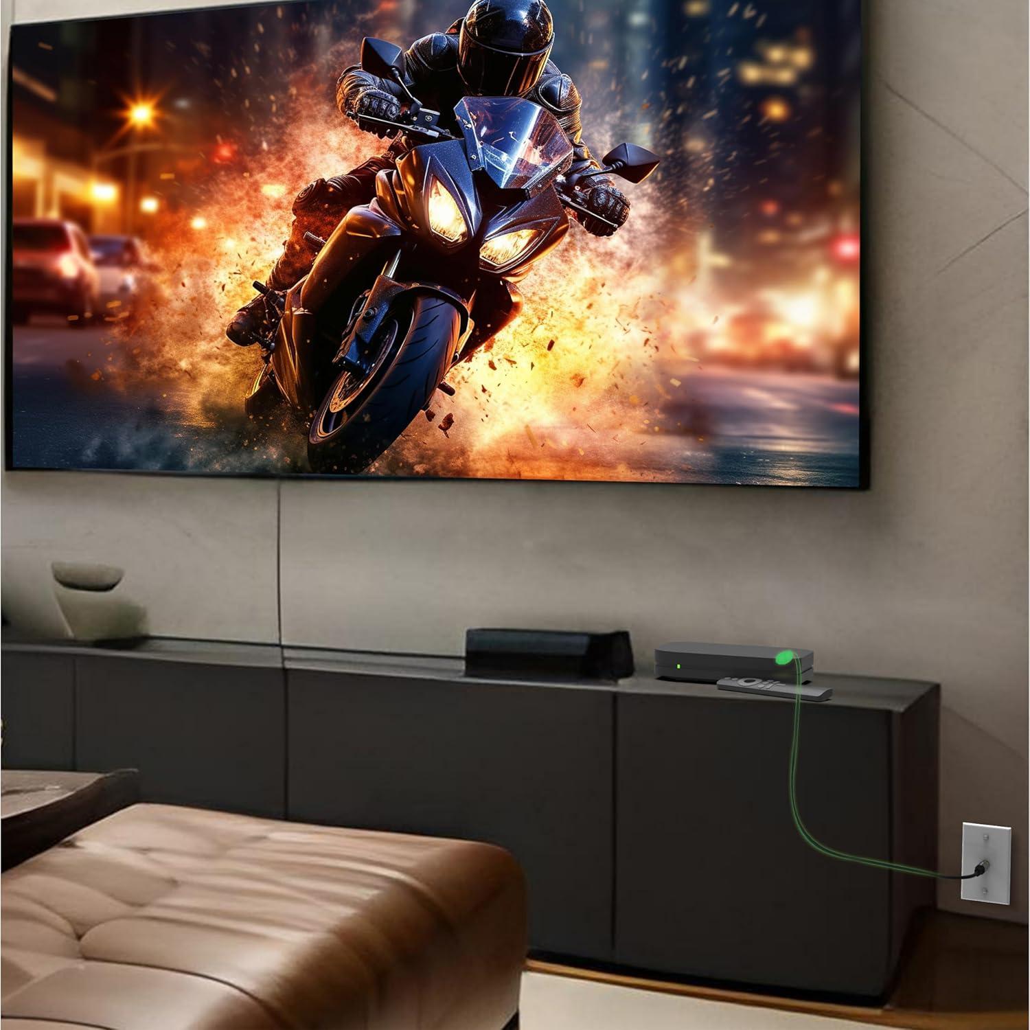 Cable coaxial Monster Essentials RG-6 1.83m con conector F-pin