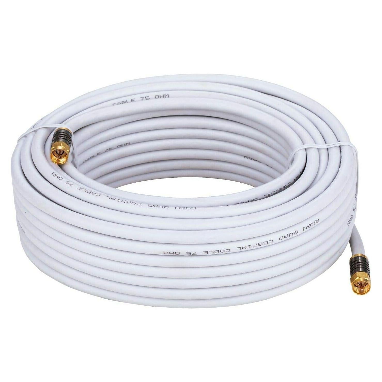 Cable Coaxial RG6 Cuádruple Blindaje 3.05m Cables Direct Online
