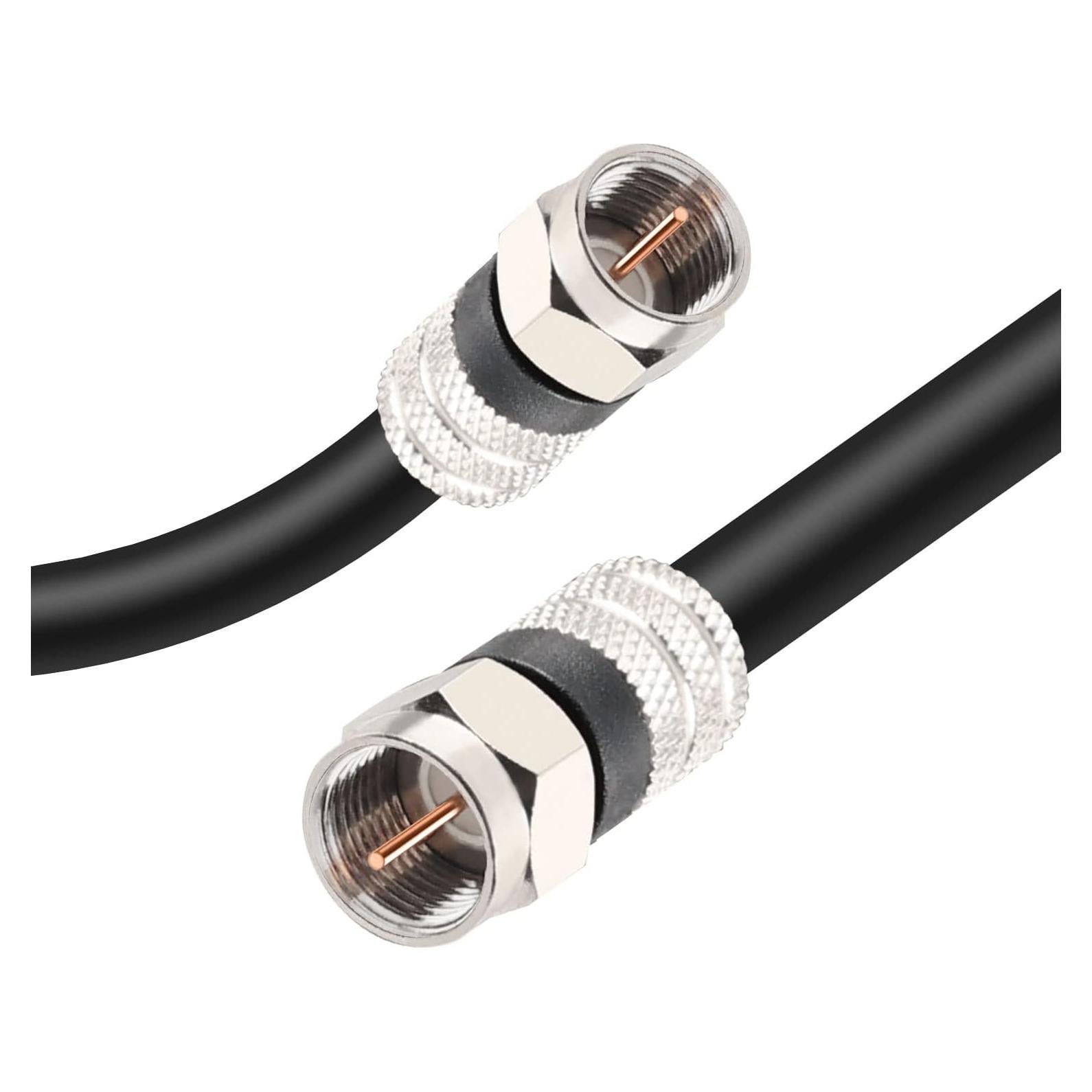 Cable Coaxial Digital Postta 7.62m Cuádruple Apantallado Negro