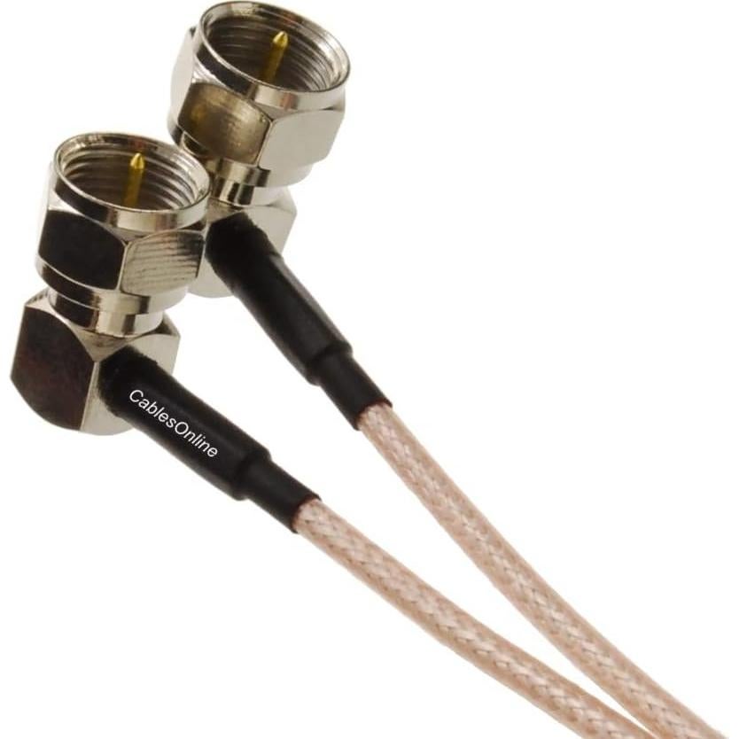 Cable Coaxial RG179 75 Ohm CablesOnline 30.48 cm Conectores F
