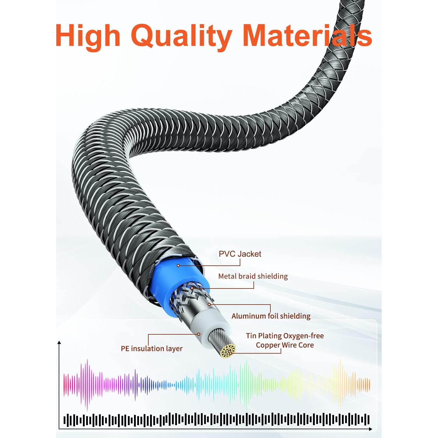 Cable Subwoofer VANAUX 0.91m RCA Macho a Macho Audio Digital