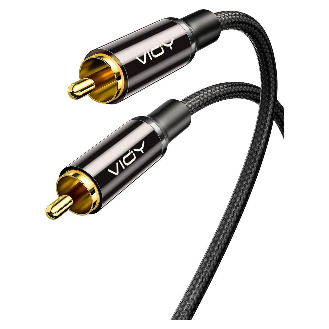 Cable de Audio Digital Coaxial VIOY 1M RCA Macho a Macho HiFi