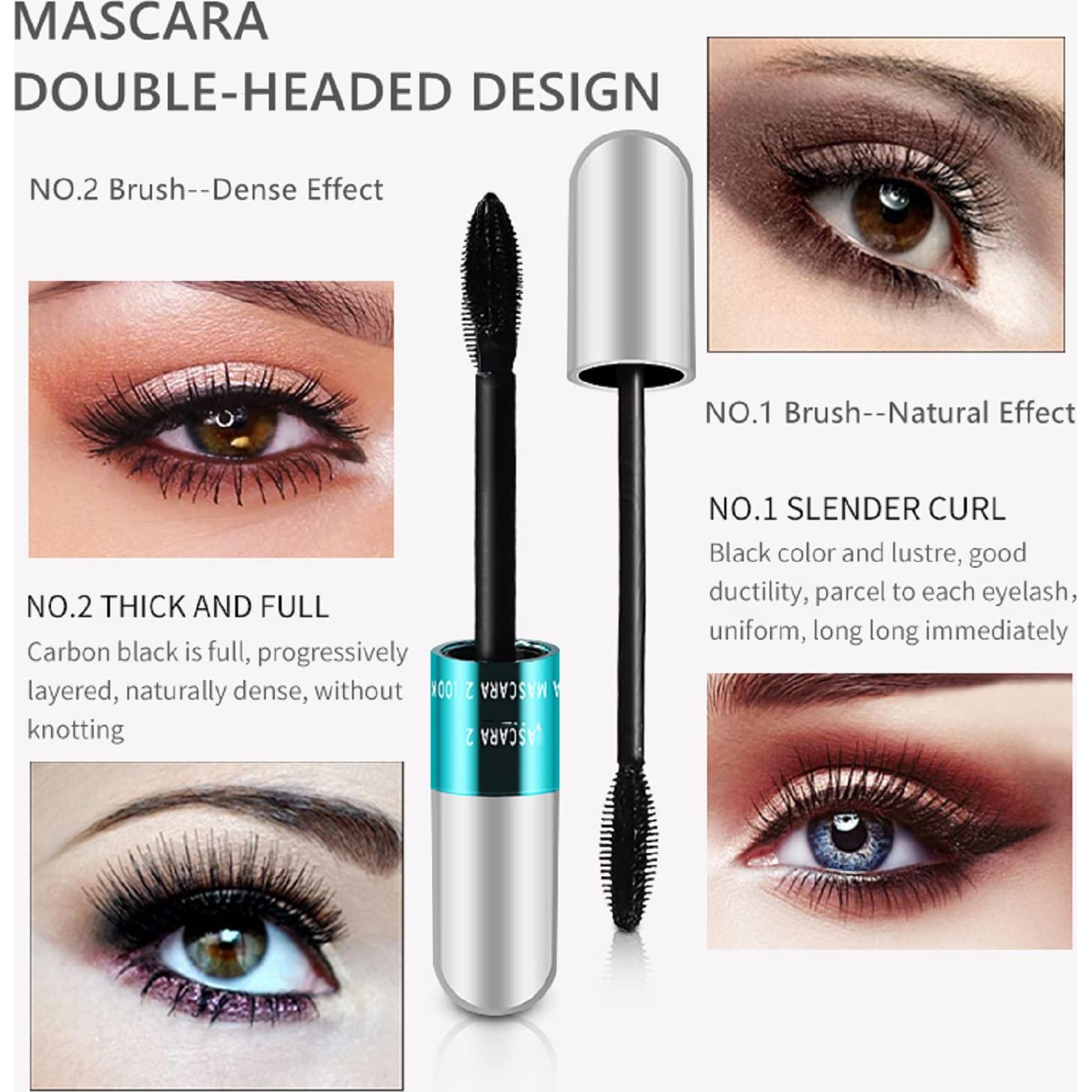 Set de 2 Máscaras de Pestañas YG LianKai 4D a Prueba de Agua