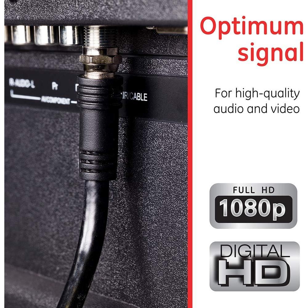 Cable Coaxial GE RG6 4.5m Doble Blindaje Conectores F