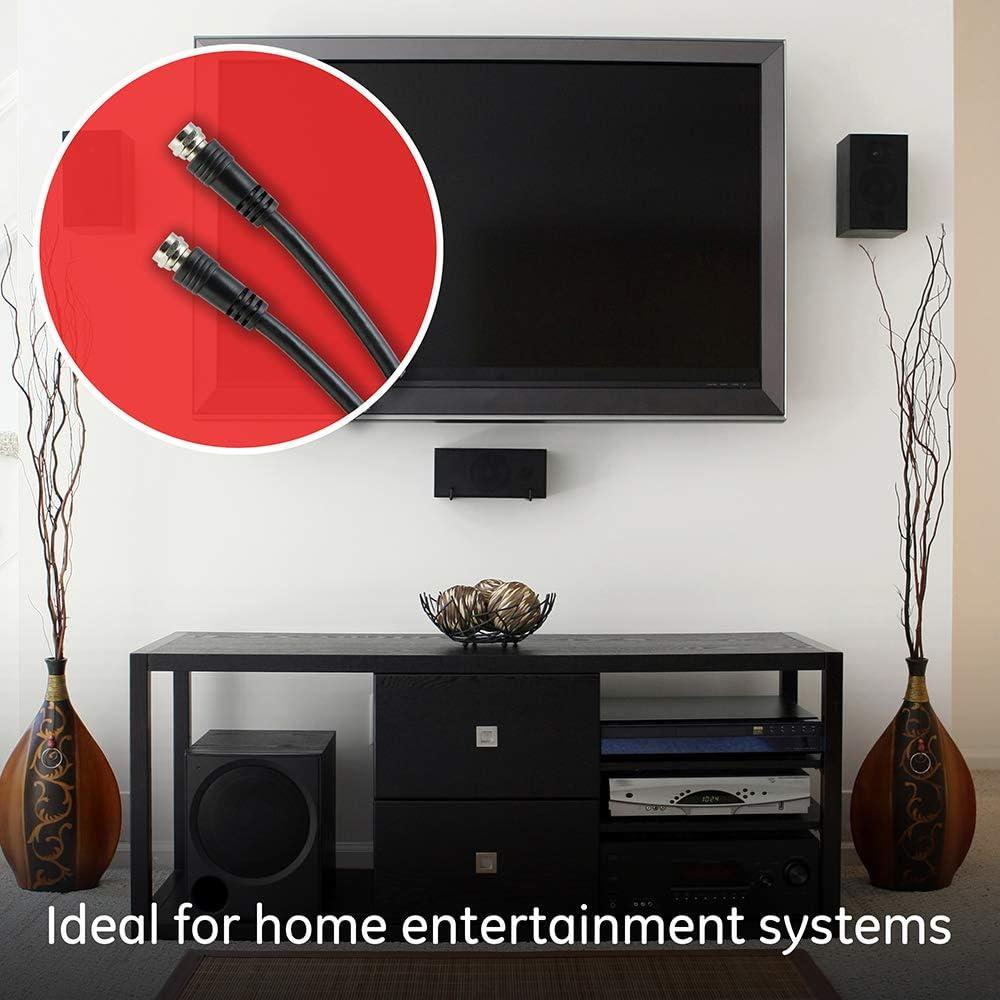 Cable Coaxial GE RG6 4.5m Doble Blindaje Conectores F