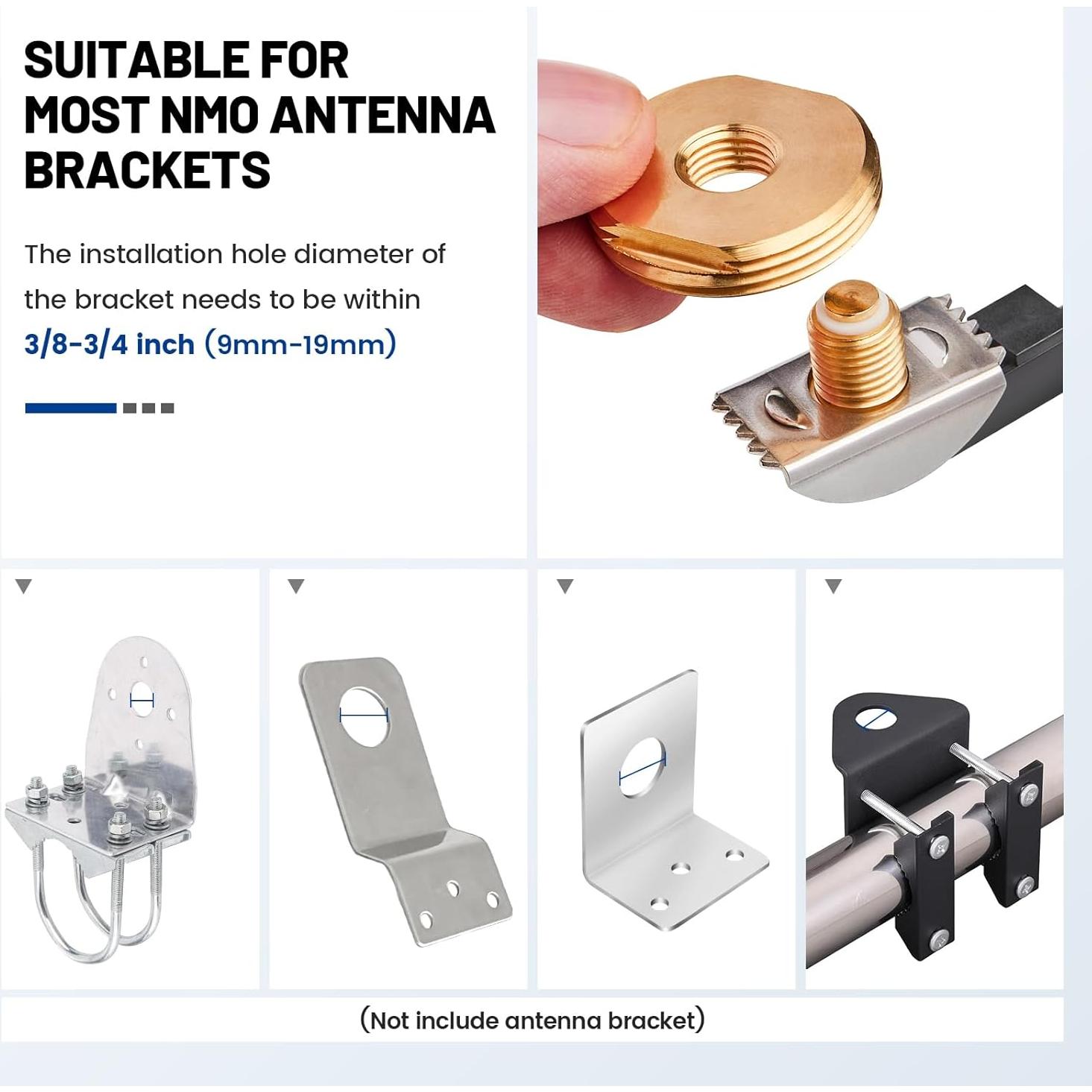 Cable Coaxial RG58 Anina 4.9m NMO a PL259 Macho con Tapa