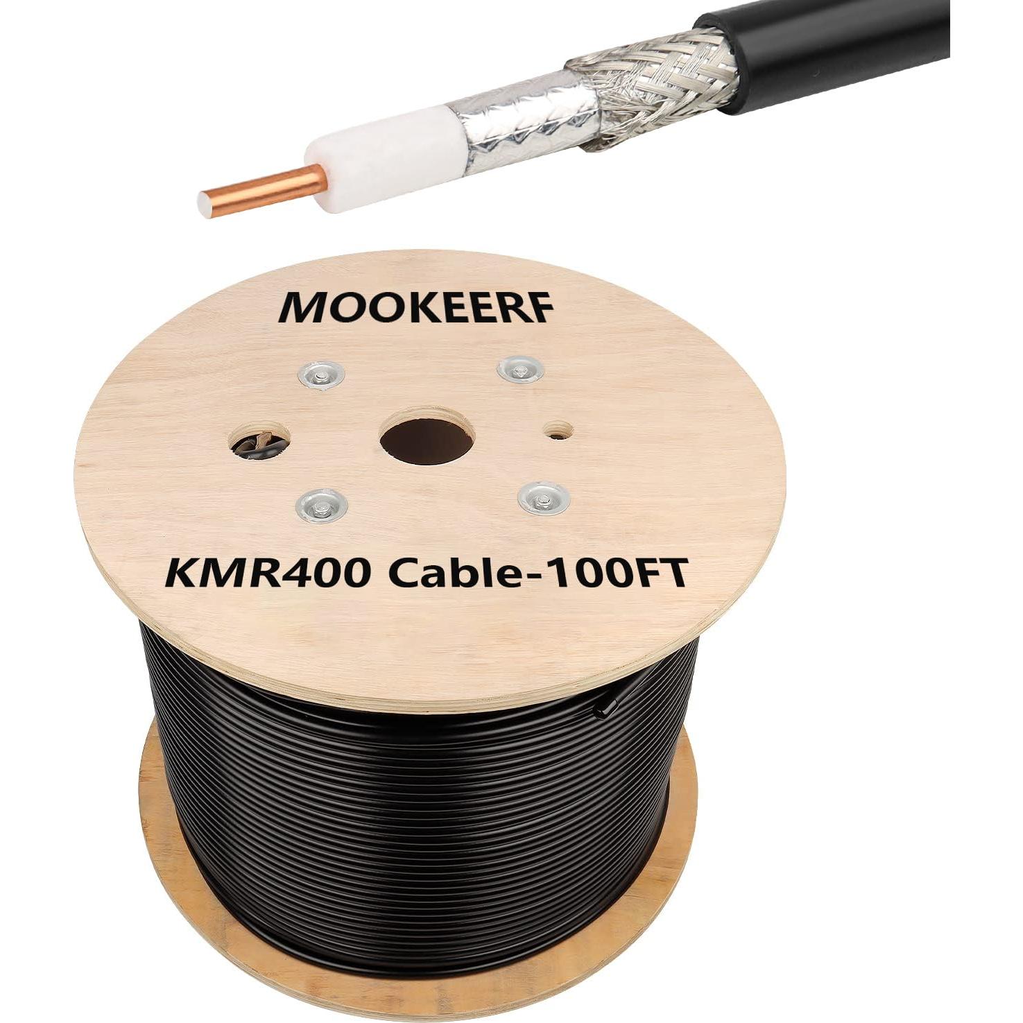 Cable Coaxial KMR400 30.48m 50 Ohm Bajo Pérdida Shenzhenshi