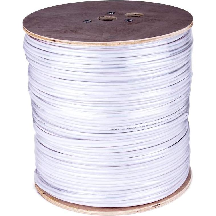 Cable Coaxial RG6 Cuádruple Blindaje 1000 pies 75 Ohm Five Star