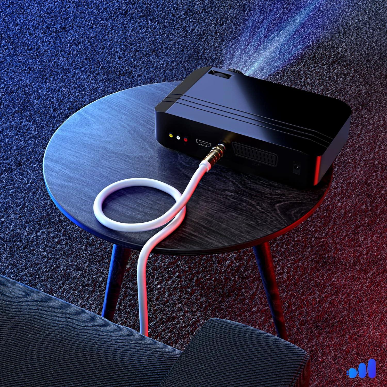 Cable Coaxial RG6 Maximm 1.22m Cuádruple Apantallado Blanco