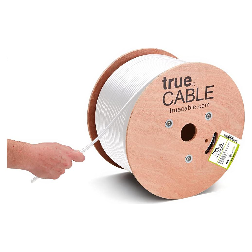 Cable Coaxial RG6 Exterior Doble Blindaje trueCABLE 1000ft