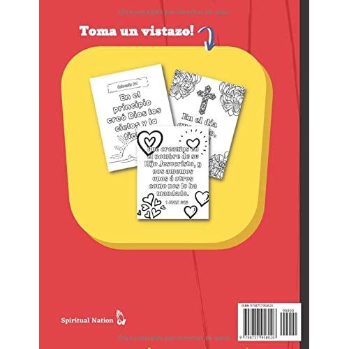 50 Versículos De La Biblia - Libro Para Colorear: Horas De Diversión Asegurada Ideal Forma de Memorizar Para Niños y Adultos (Spanish Edition)