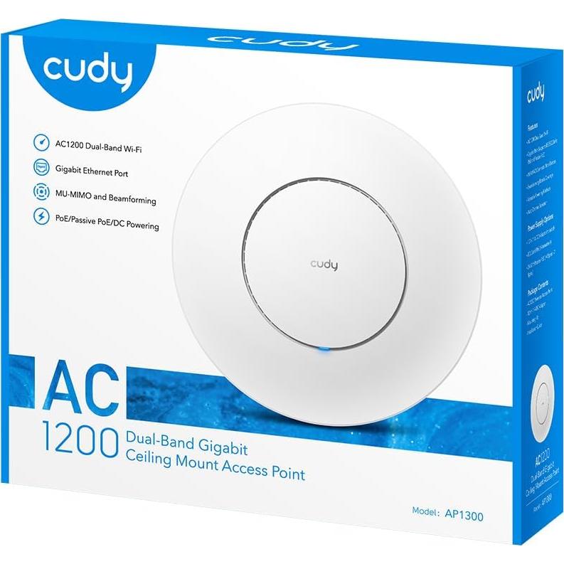 Cudy AP1300 Punto de Acceso Inalámbrico AC1200 Gigabit