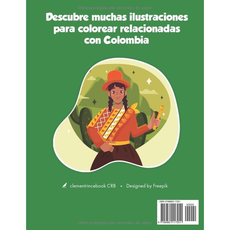 Libro de colorear para niños - Colombia (Desde los 2 años): ¡50 páginas para colorear + 500 para descargar e imprimir! (Spanish Edition)