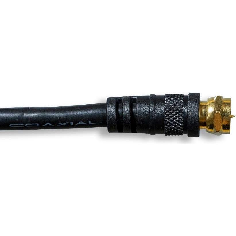 Cable Coaxial RG-6 Cablelera 1.83m Conector Tipo F Oro