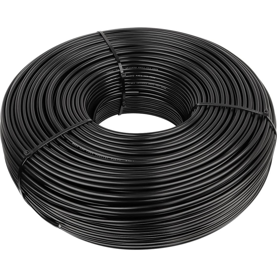 Cable coaxial RG174 MOOKEERF 15.24m baja pérdida 50 Ohmios