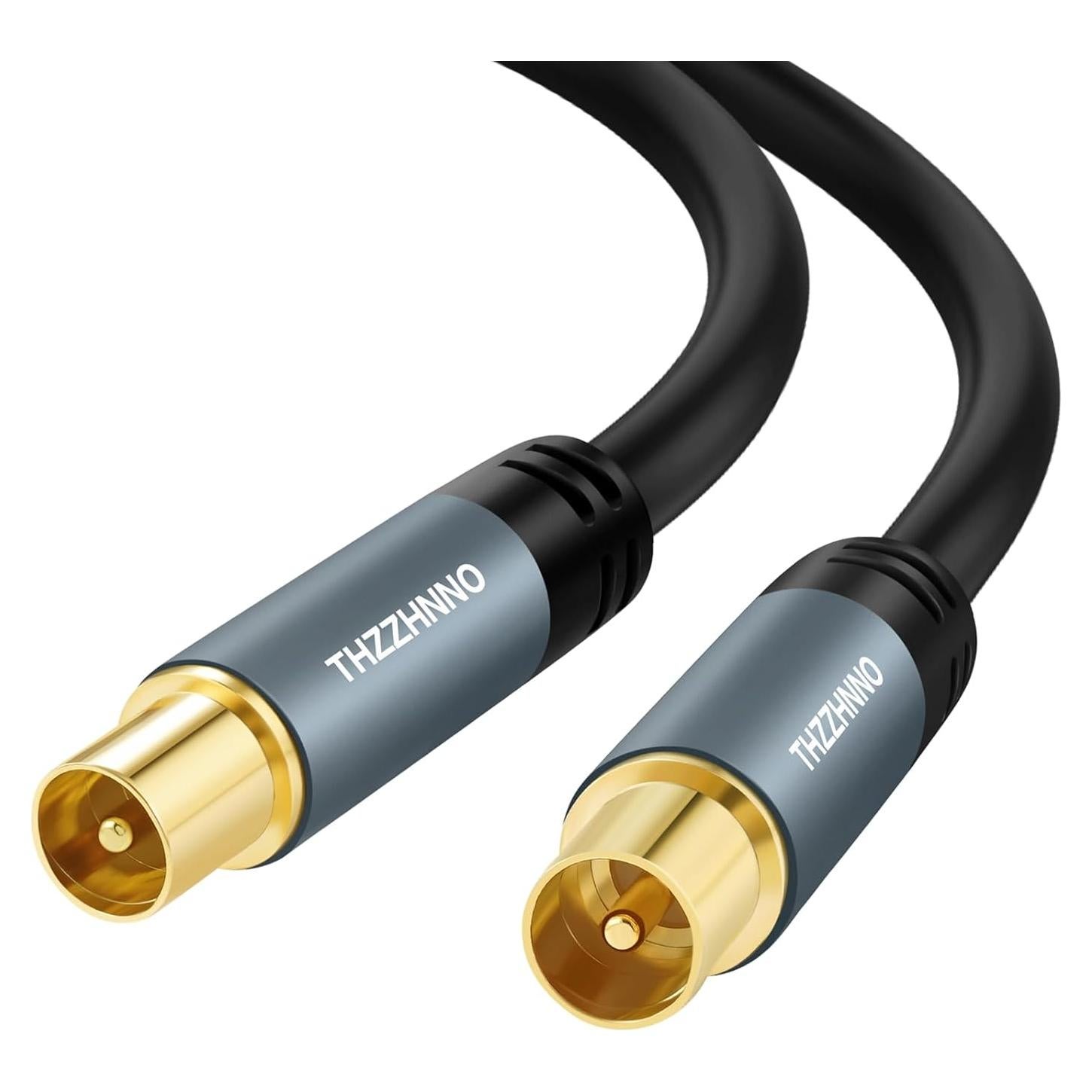 Cable Coaxial RG6 3M Zhongben Macho a Macho Baño de Oro