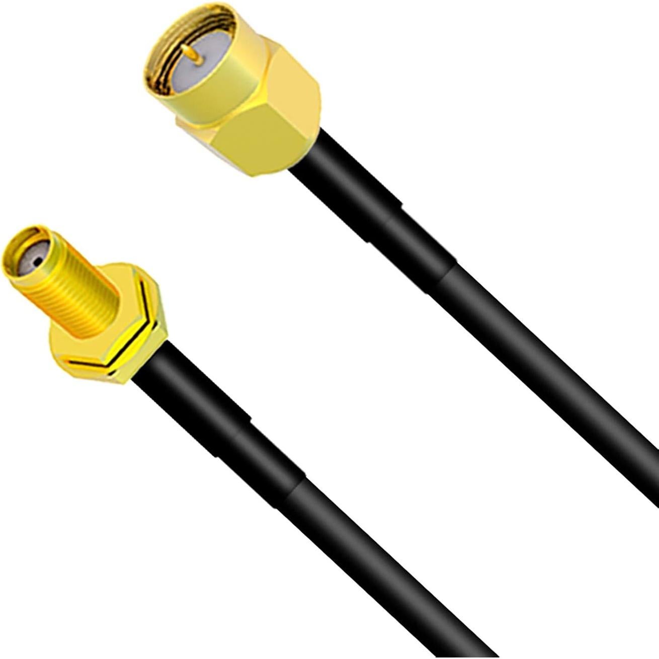 Cable Coaxial Goupchn SMA Macho a Hembra RG174 3m con Adaptadores