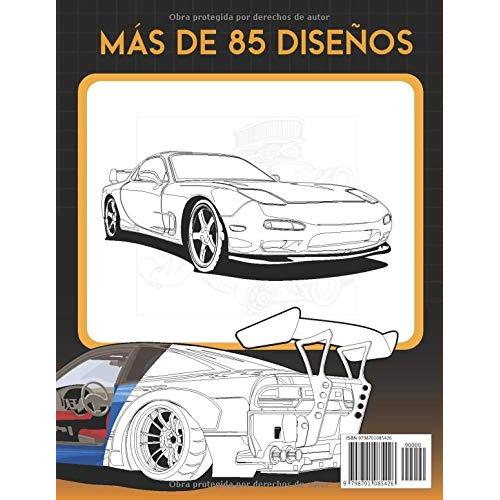 Super Coches Libro de Colorear: Grande con más de 90 Diseños de Carreras y Autos Deportivos Detallados y de alta Calidad (Spanish Edition)