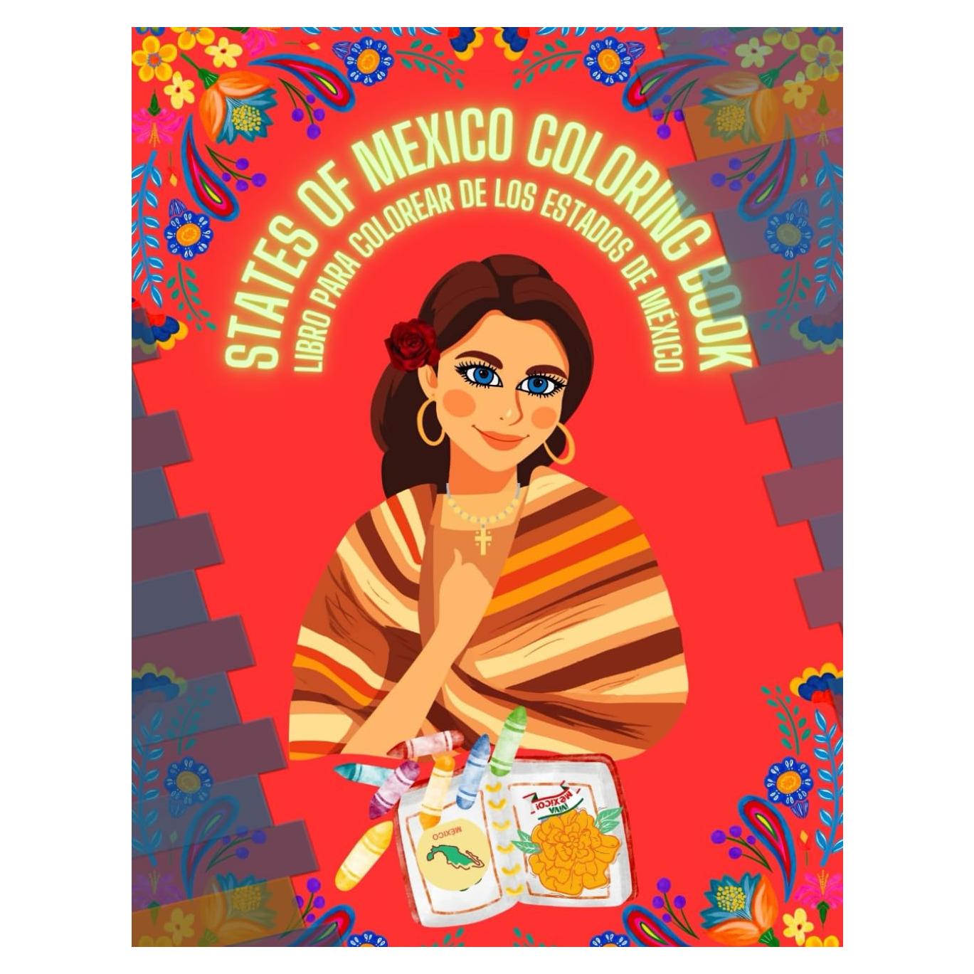 States of Mexico Coloring Book: Libro para colorear de los Estados de México