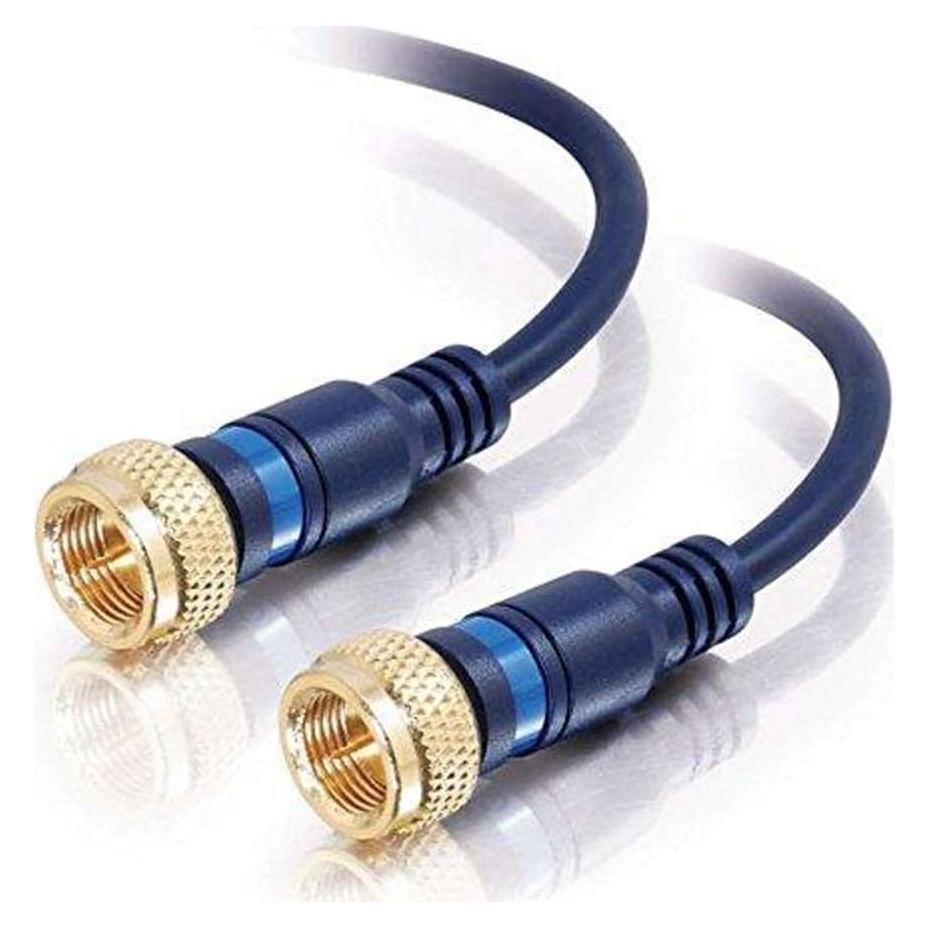 Cable Mini-Coax F-Type C2G 27227 Azul 1.82m Alta Calidad