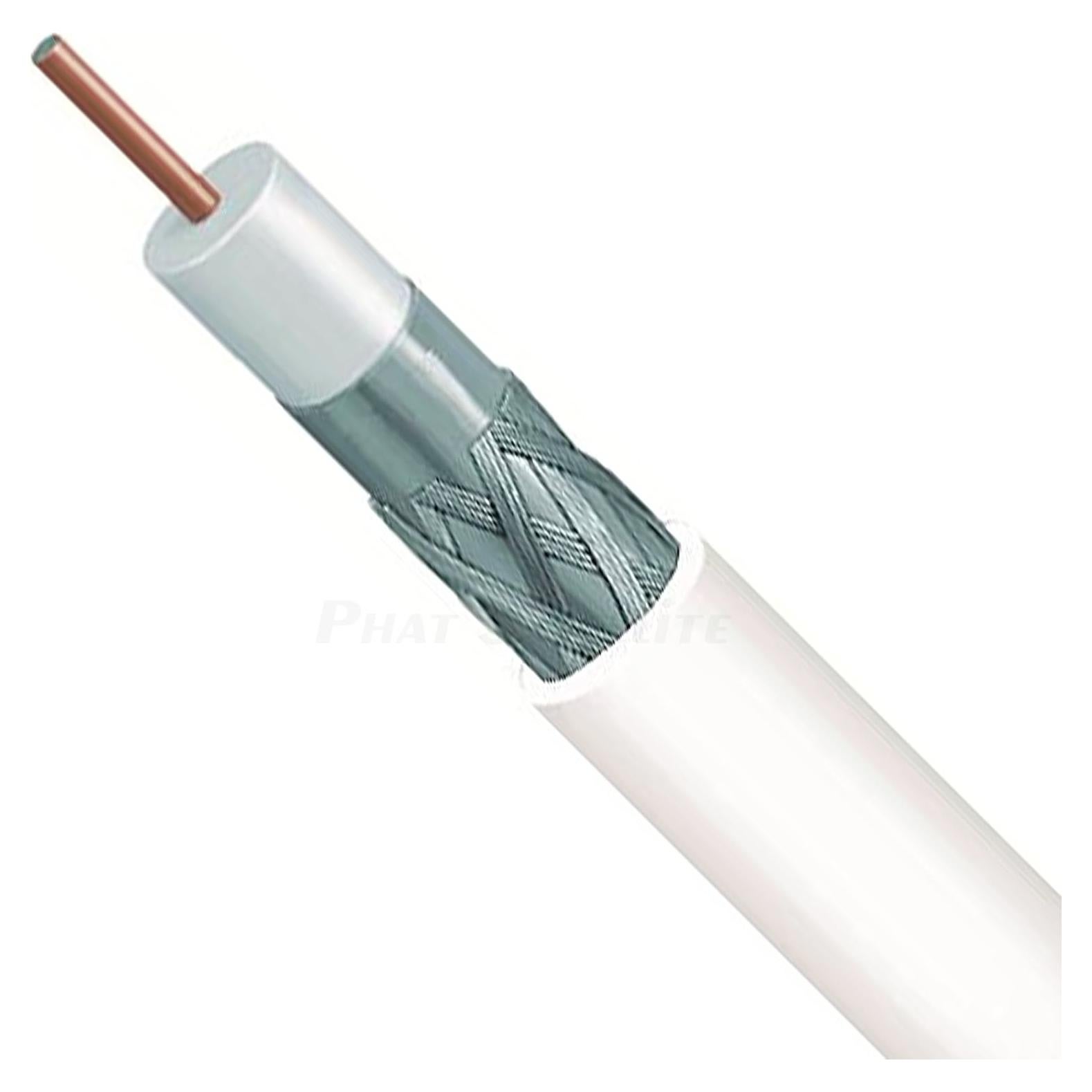 Cable Coaxial RG11 Plenum 1000ft PHAT SATELLITE 14AWG 75 Ohm